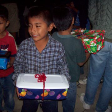 Boys with gifts